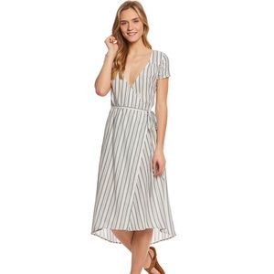 Striped Wrap Dress